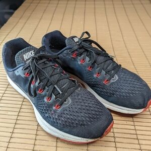 Nike Mens Air Zoom Pegasus 34 880555-014 Black Running Shoes Sneakers Size 11.5